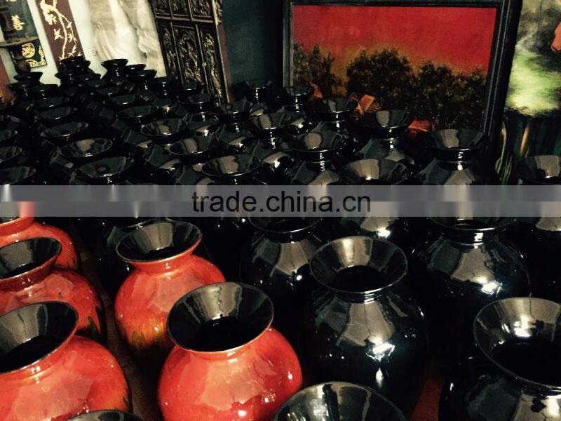 High quality best selling spun bamboo two tone natural brown vase from Vietnam