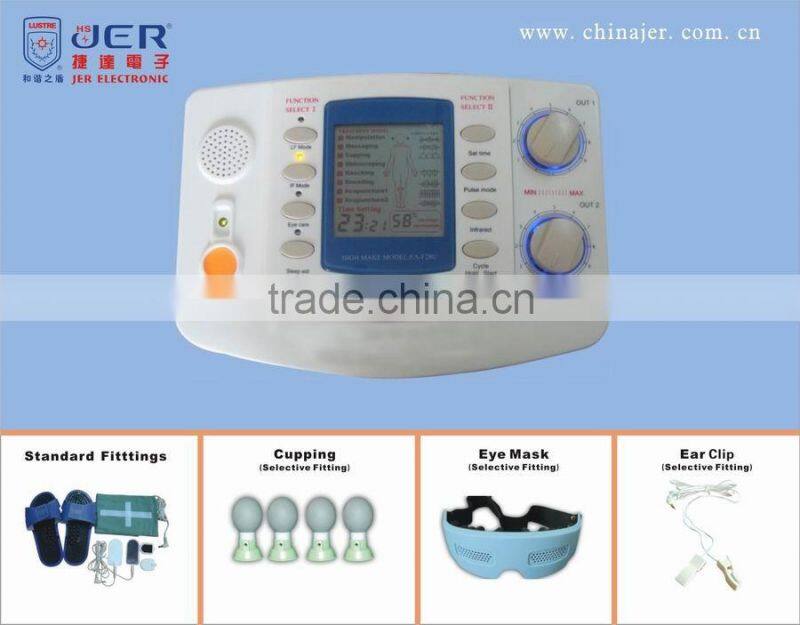 EA-F28U self-treatment digital infrared physiotherapy device with eye massager