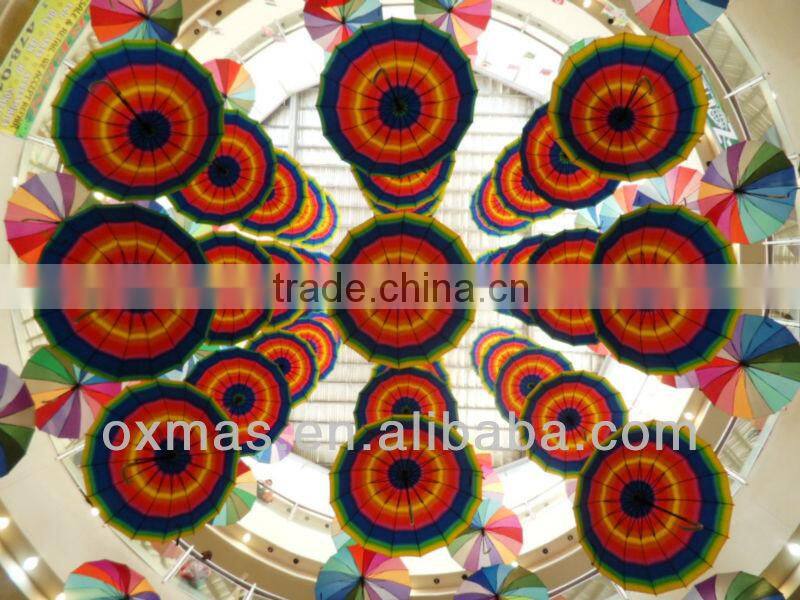 New design hotel /mall festival umbrella hang decoration