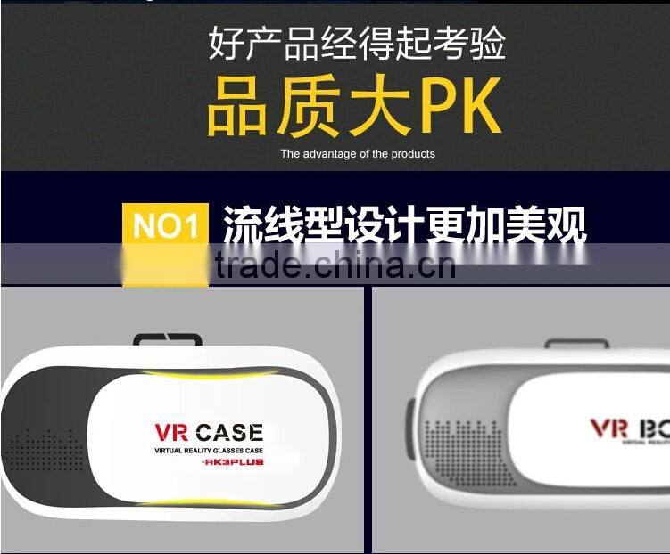VR Case BOX Google Virtual Reality 3D Glasses Head-mounted 3D Video Movie Game Glasses for iPhone Samsung 3.5-6.0 inch Smart Pho