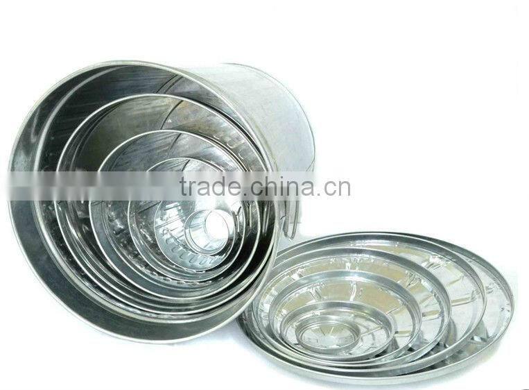 4L galvanized waste bins household garbage barrels with open top