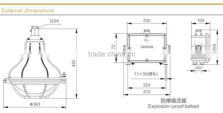 BAD51-e Safety-increased Explosion proof Light