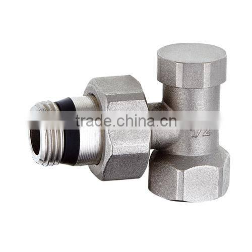 taizhou supplier HR5140 brass drain angle chrome radiation valve