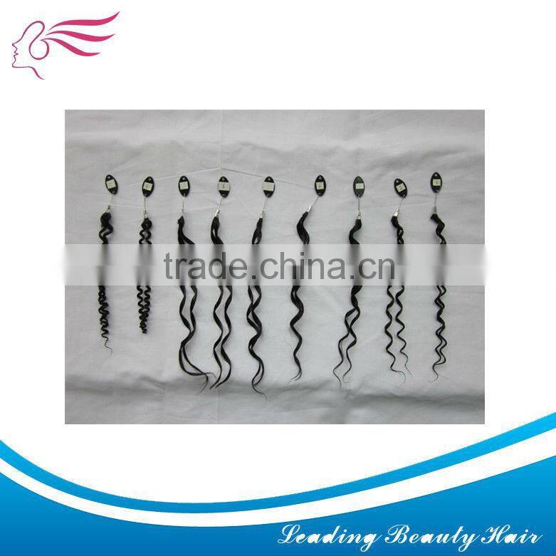 human hair extension curly chart