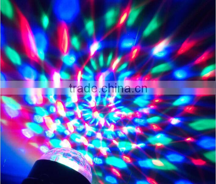 Mini and Delicate Design LED Stage Light Party LED Mini Crystal Ball Sound Control for Disco,all kinds of Parties