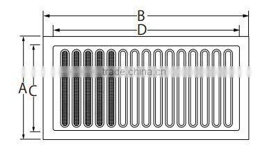 Stainless Steel hvac with sliding damper made in Japan