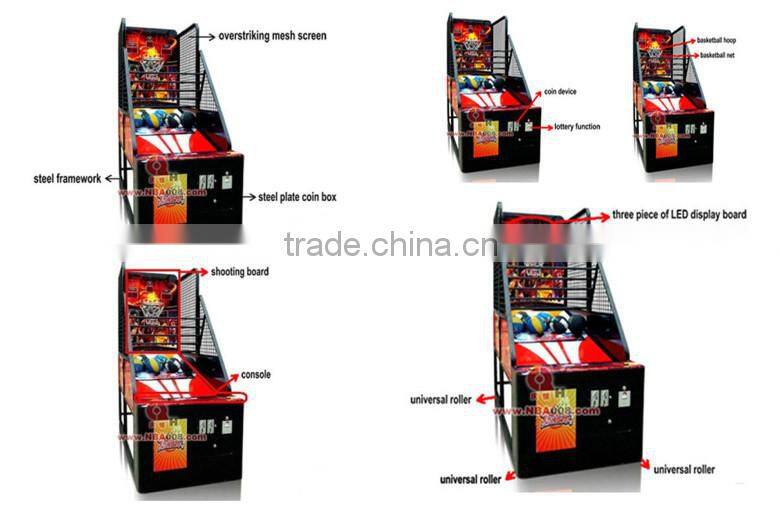 Most Popular Among Youth Coin Operated Street Basketball Machine