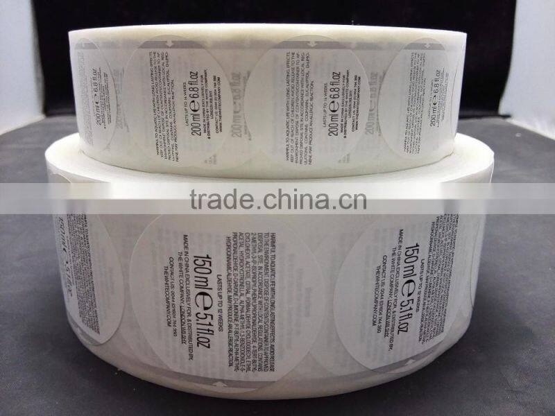 Adhesive two layers labels - multilayer sticker