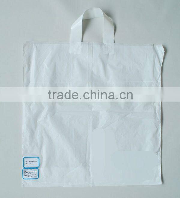 Flexi pe plastic shopping bags with loop handle