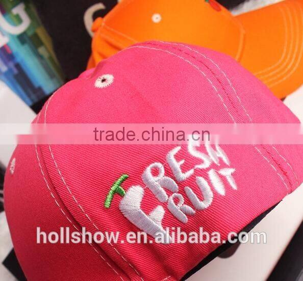 2016 Newest Fashion Simple Fresh Fruit Embroidery Men Women Curve Brim Plain Baseball Caps