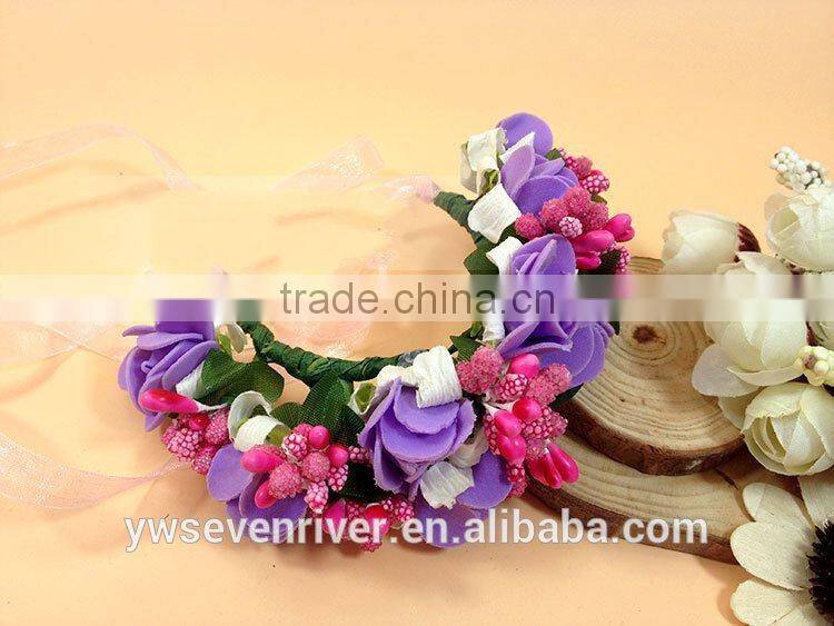 Sen is a tire on holiday simulation sisters flower bride hair bracelets bridesmaid wrist wedding turquoise jewelry