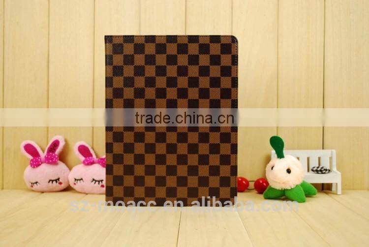 grid style pc pu case for iPad mini 3