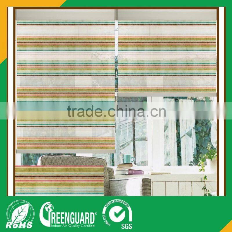 polyester fabric sun shading roller blind and shades zebra folded blinds