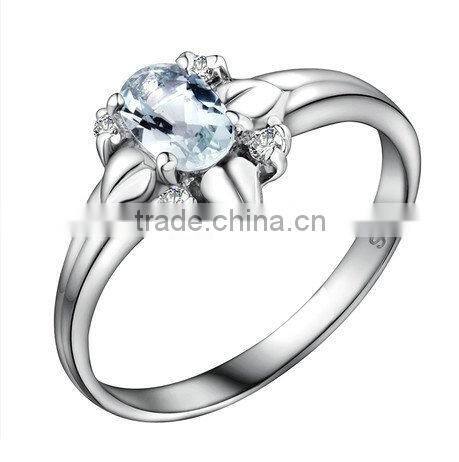 14K White Gold New design gold finger ring