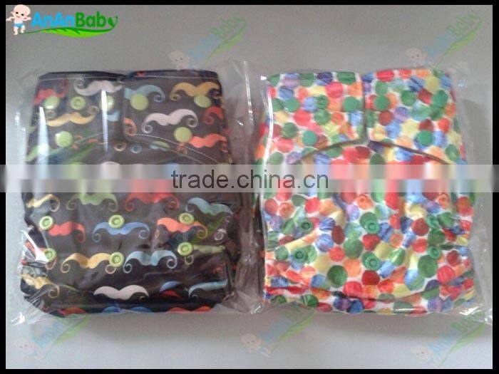 Parents Choice Cartoon Character Fitting Breathable Natural Bulk Cloth Diapers