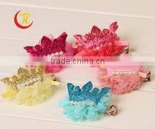 2015 New sequin heart hair clips Kids wholesales sequin bow Children Hair Accessory CB-3395