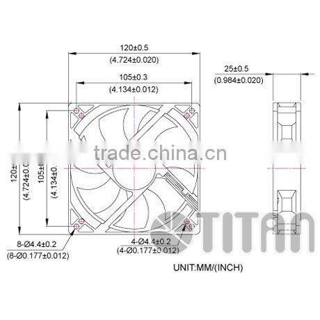 CE UL RoHS 120mm OEM PC case device PWM controller 12V DC air cooling fan