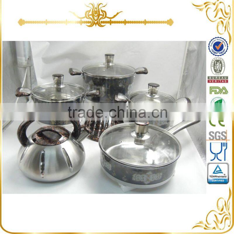 Hot sale decal cookware set MSF-3843