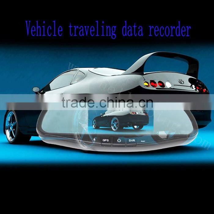 5 inch HD LCD Screen 1080 P + P 720 double recorded Car Rearview Mirror Dvr