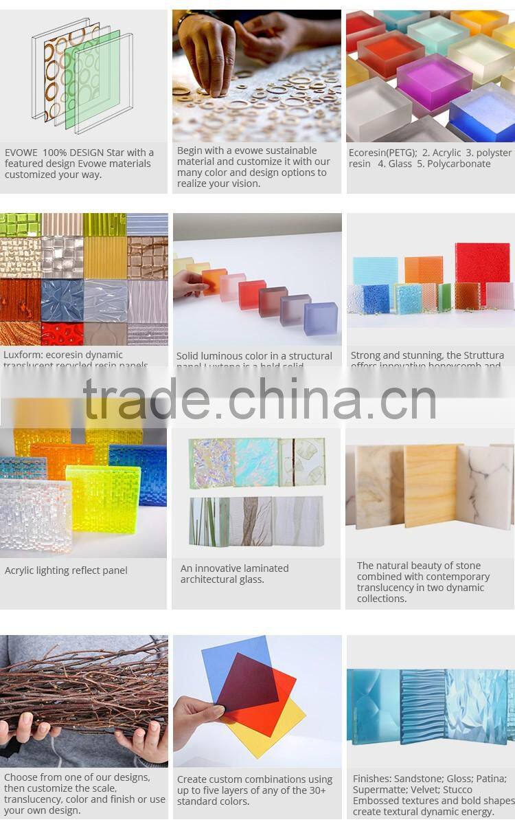 Competitive price decorative various color translucent solid arcylic stone