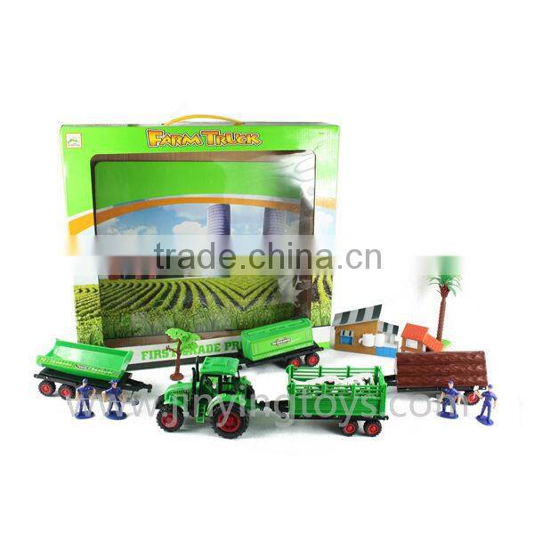 Children toys plastic farm truck for wholesale