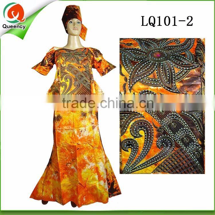guangzhou clothing african women wear bazin riche dress fashion lady maxi dress clothing