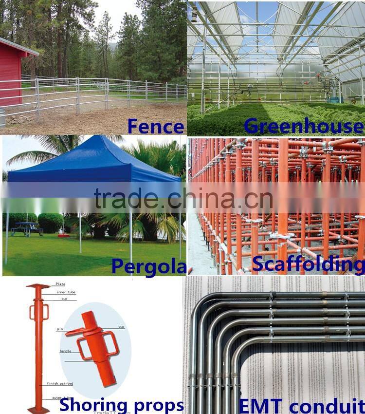 ERW Welded Q235 Galvanized Pipe Steel Factory