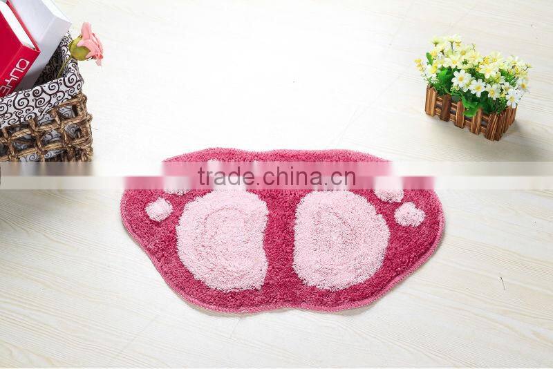 foot shape bath tufted mat/carpet