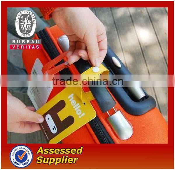 custom silicone fancy PVC 3D travel luggage id tag