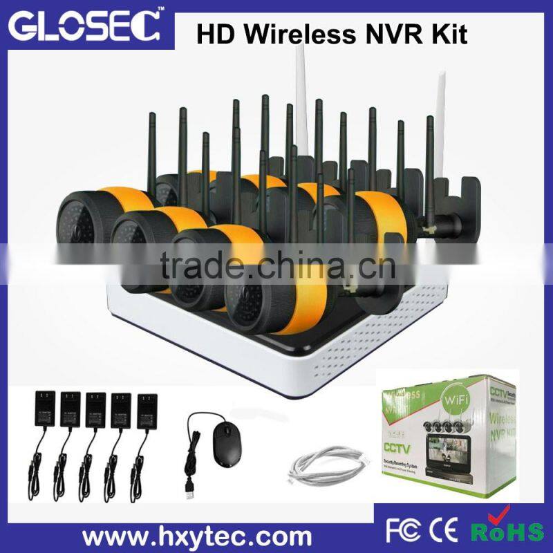 720P Smart home use cctv wireless camera system with two audio SD card camera