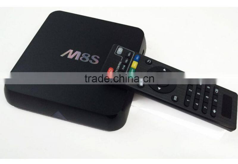 New M8 Android Smart TV Box M8S Amlogic S812 Chip AP6330 4K 2G/8G XBMC Dual band wifi Full HD Android 4.4 Media Player M8 TV Box