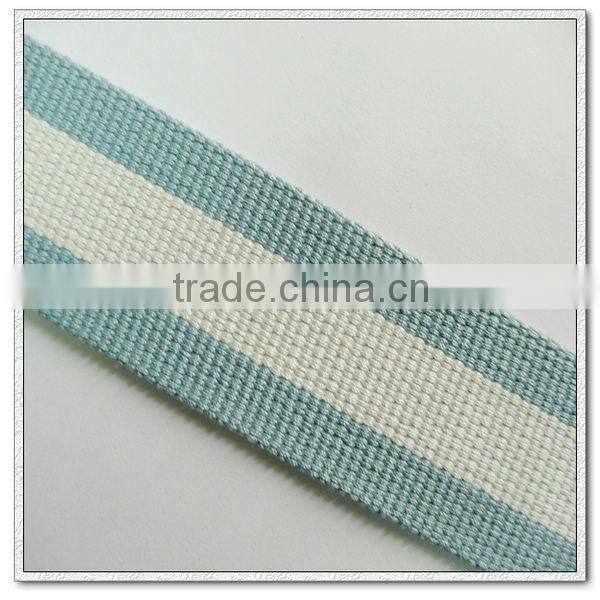 1 1/2 inch cotton webbing tape,1.5 inch striped cotton webbing