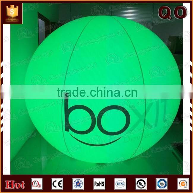 Attractive design RGB color giant custom inflatable helium light balloon