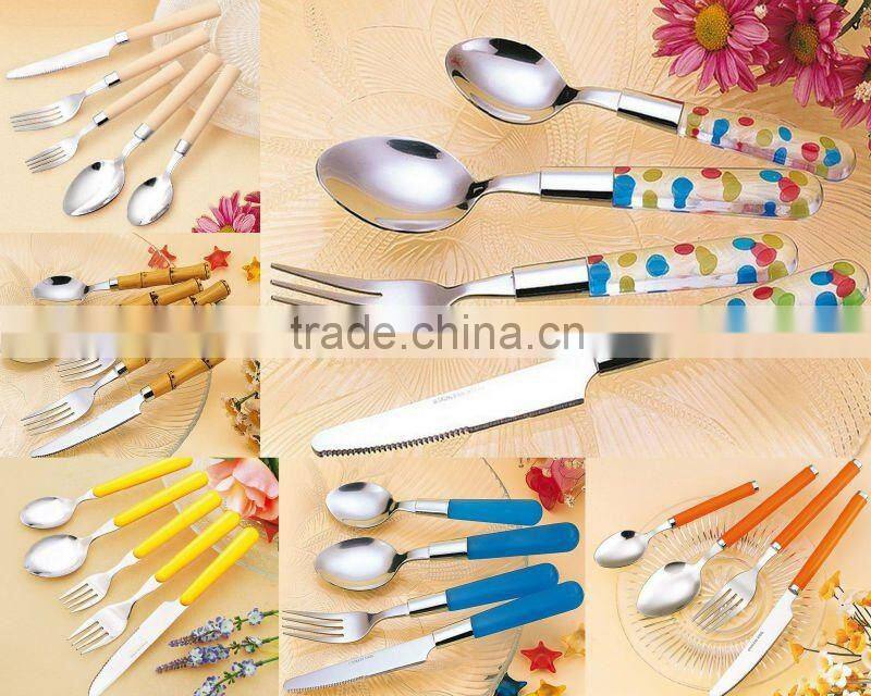 stainless steel knife fork spoon