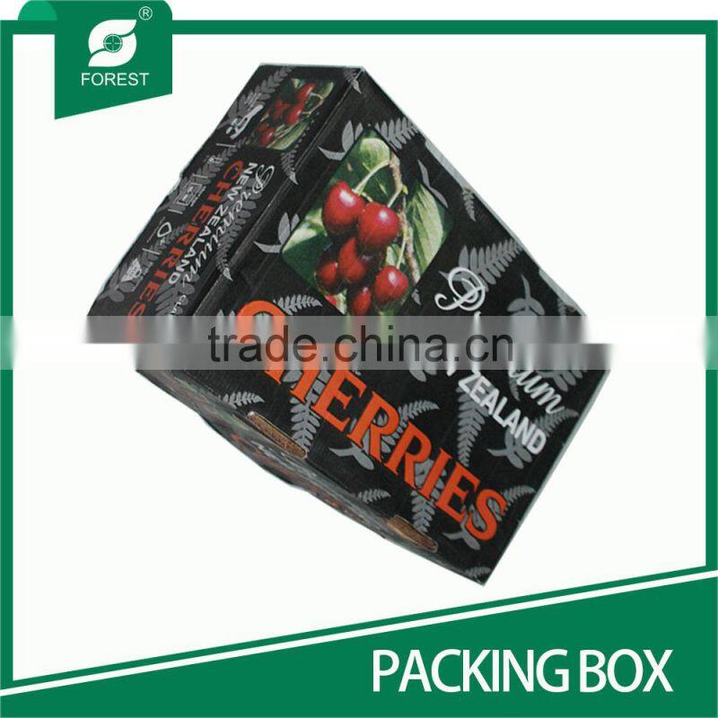 TWO PIECES CORRUGATED FRESH FRUITS PACKAGING BOXES WITH OFFSET PRINT