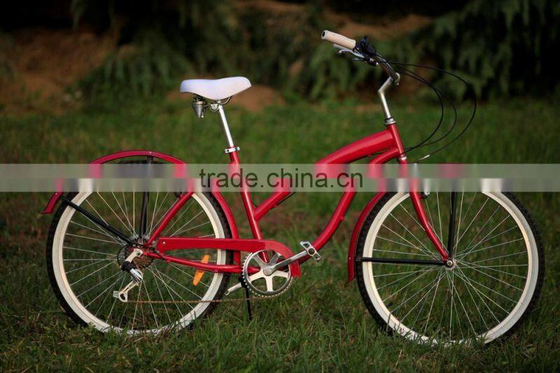 beach cruiser bike bicycle for sale single speed 26 size china bicycle factory