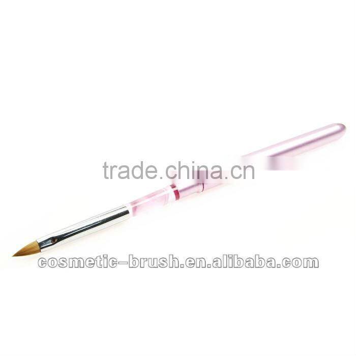 Hot sell best quality professional nail art flat gel brush for girls beauty