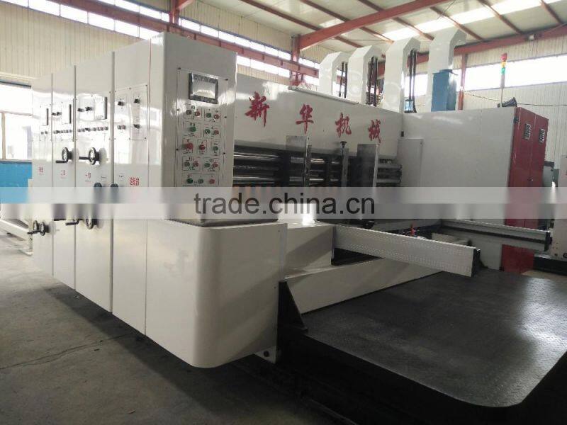 Best quality high speed corrugated carton printer slotter die cutter with stacker machine