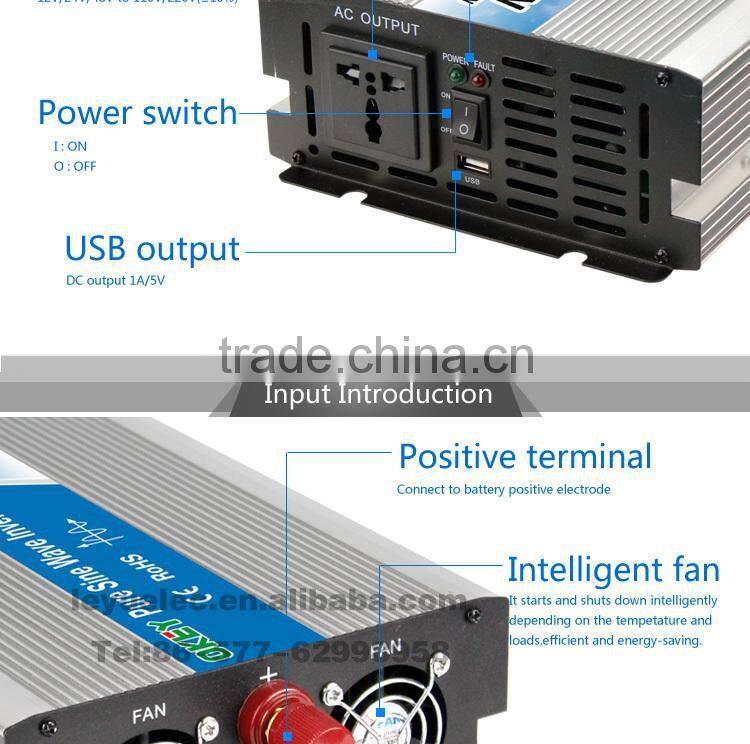 OPIP-2000-2-12 High efficiency DC to AC output pure sine power inverter 2000w