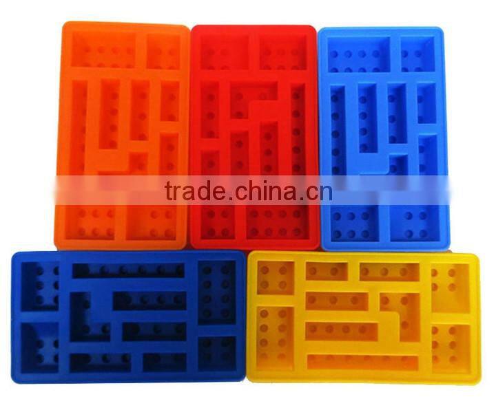 Creative Ice Tray Fruit juice Drink Ice Mold Moudle Block Brick Multicolor Rectangle Shape Cake Chocolate DIY