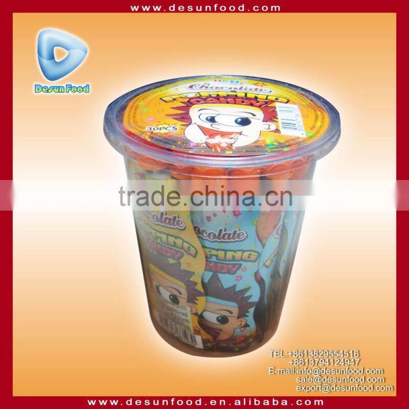 Liquid Chocolate jam with poping candy