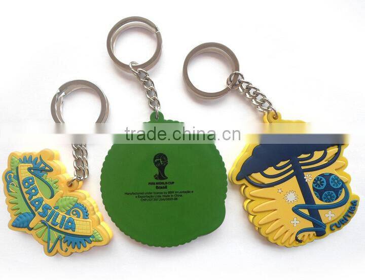 New arrival customized design shape soft pvc keychain manufacturers in china