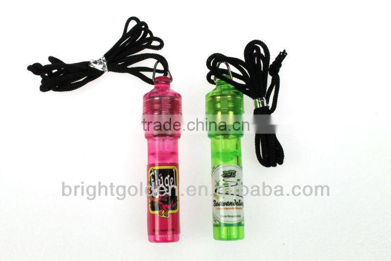 Promotional flashing led whistle
