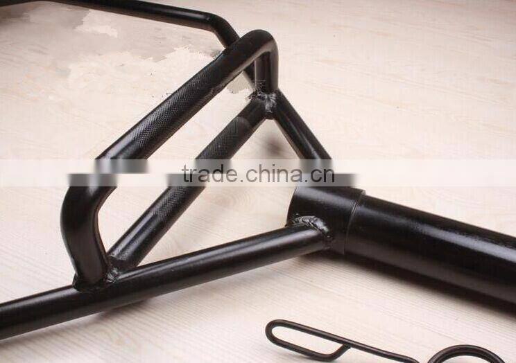 olympic crossfit black painting weightlifting hex trap bar