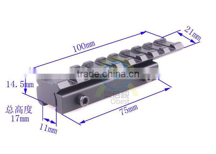 New Dovetail Weaver Picatinny Rail Adapter 11mm to 20mm Tactical Scope Extend Mount