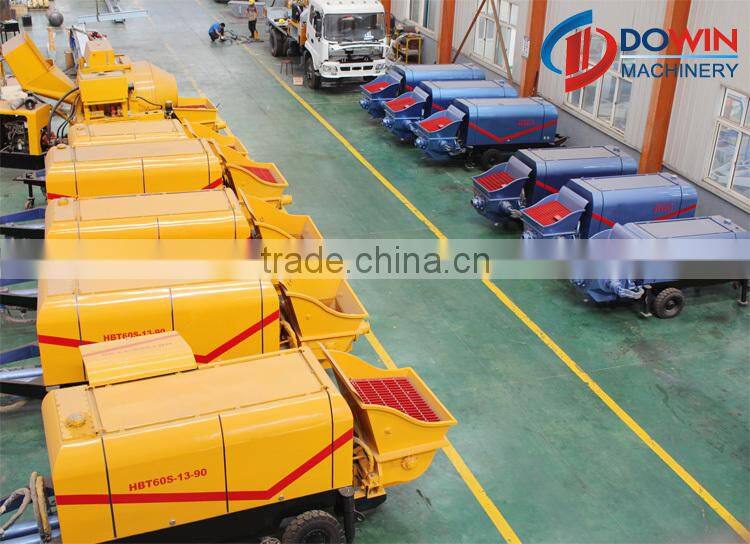 Diesel Forced Concrete Mixer Trailer Pump for Sale