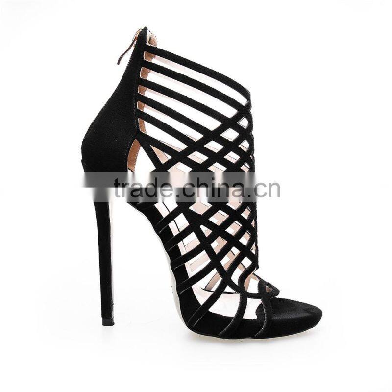 OLNS009 2016 beautiful gladiator sexy women sandals green ankle strap novelty fish toe sandal shoes for women