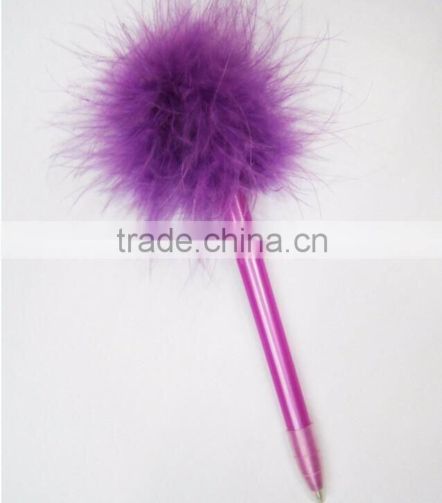 Customized Logo Promotional Gifts Feather Plastic Ballpoint Pen