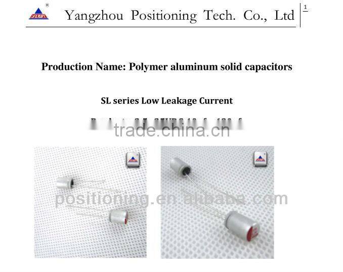 low leakage tantalum conductive capacitors