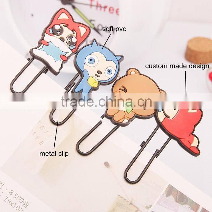 Big metal rubber cute chicken personalized paper clip metal spring clips